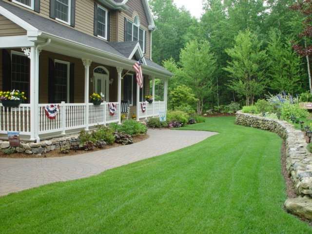 Belknap County landscaping rock wall 1 1 min