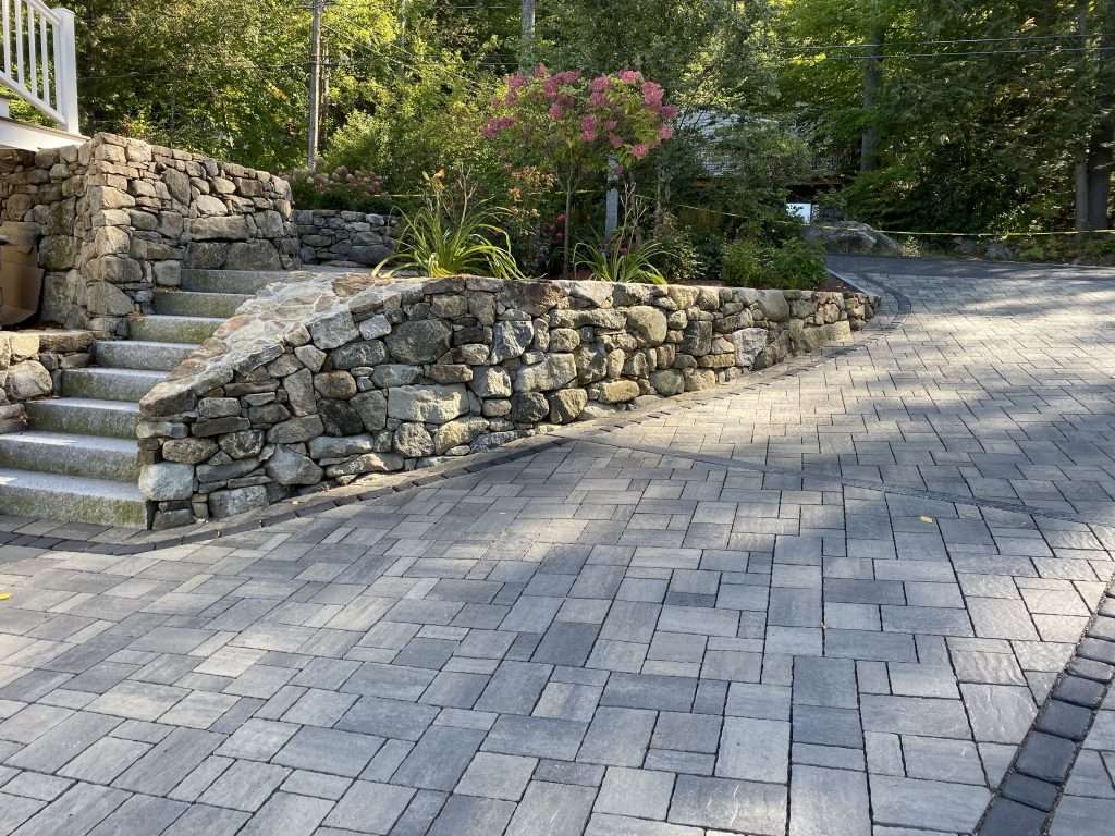 Hardscape design - retaining walls, paver patios, walkways, granite stairs