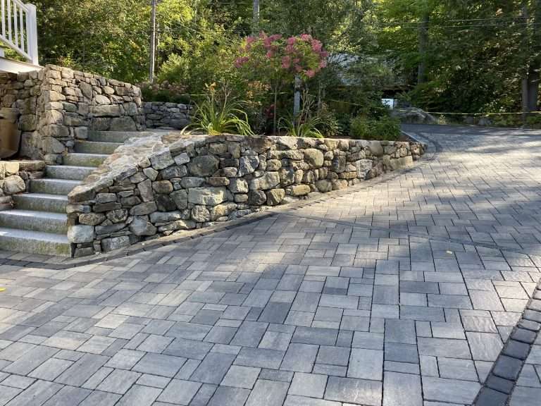 Hardscape design - retaining walls, paver patios, walkways, granite stairs